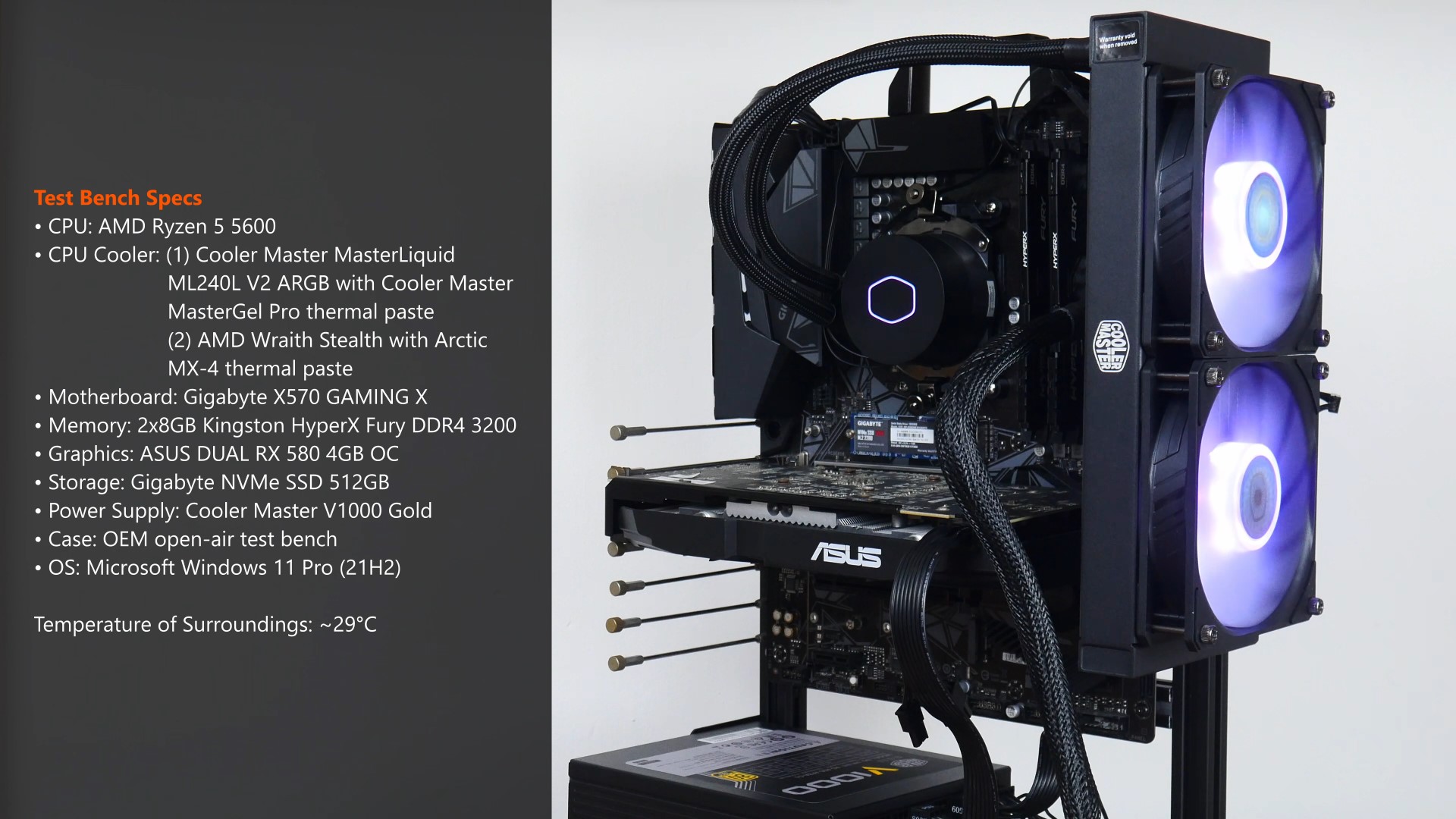 Review Cooler Master MasterLiquid ML L V ARGB AIO Liquid Cooler